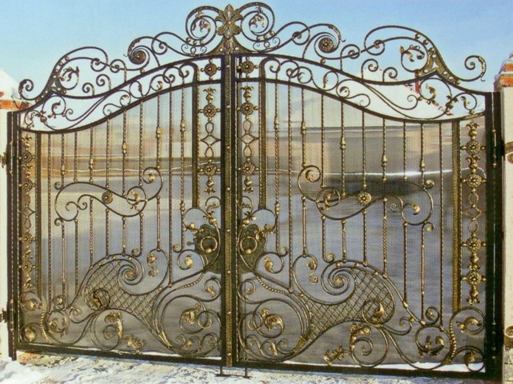 Купить ворота от производителя. Ворота металлические. Красивые кованые ворота. Кованые ворота прозрачные. Кованый забор.